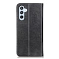 Miniatyrbillede 2 af 2: Flip Etui med Pung i Ægte Læder til Samsung Galaxy A54 - Sort Black