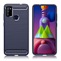 Miniatyrbillede 1 af 2: Carbon Flex Etui Samsung Galaxy M51 - Blå Blue