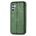 Pikkukuva 2 / 6: Nahkakotelo With A Stylish Rhombus Imprint For Samsung Galaxy A54 - Vihreä Green