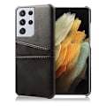 Miniatyrbillede 1 af 2: Dual Card Etui Samsung Galaxy S21 Ultra - Sort Black