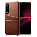 Pikkukuva 1 / 2: Dual Card Suojakotelo Sony Xperia 1 III - Ruskea Brown