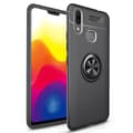 Huawei P Smart Plus beskyttelses deksel av TPU med finger ring - hel svart Black