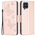 Miniatyrbild 1 av 2: Butterfly läder Samsung Galaxy M53 5G fodral - Rosa Rosa