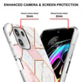 Miniatyrbillede 2 af 2: Marble Motorola Edge 20 Lite Etui - Lyserød / Hvid Multicolor