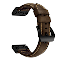 Miniatyrbild 1 av 2: Garmin Fenix 5S klockarmband i äkta läder - Mörkbrun Brun