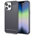 Miniatyrbild 1 av 2: Carbon Flex iPhone 14 Pro skal - Silver/Grå Silvergrå