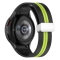 Miniatyrbild 5 av 5: Samsung Galaxy Watch 5 Pro klockarmband i silikon med dubbla färger - Svart / Lime Grön
