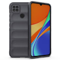 Miniatyrbild 1 av 6: Mjukt greppformat Xiaomi Redmi 9C skal - Silver/Grå Silvergrå