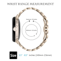 Miniatyrbild 4 av 6: 7 pärlor klockarmband i rostfritt stål för Google Pixel Watch - Champagne Go Guld