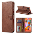 Pikkukuva 1 / 2: LC.IMEEKE Samsung Galaxy A11 / M11 Flip kotelot - Kahvi Brown