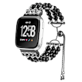 Miniatyrbild 1 av 6: Fitbit Versa 2 / Versa Lite / Versa elegant klockarmband i äkta pärlemor - Svart Svart