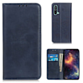 Pikkukuva 1 / 2: Lompakko-style Aitoa Nahkaa Läppäkotelo For OnePlus Nord CE 5G - Sininen Blue