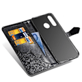 Pikkukuva 2 / 2: Mandala Huawei P30 Lite Flip kotelot - Musta Black