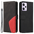 Pikkukuva 1 / 2: Teksturoitu nahkakotelo hihnalla Xiaomi Poco X5 Pro / Xiaomi Redmi Note 12 Pro / Xiaomi Redmi Note 12 Pro Speed - Musta Black