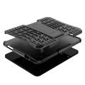 Miniatyrbild 4 av 6: Däckmönstrat kickstand-fodral för iPad 10.9 (2022) - Svart Svart
