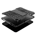 Pikkukuva 4 / 6: Renkaiden kuvio kickstand tapauksessa iPad 10.9 (2022) - Musta Black