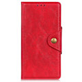 Miniatyrbillede 2 af 2: Alpha Nokia C21 læder flip etui - Rød Red