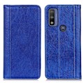 Miniatyrbild 1 av 2: Äkta läder Motorola G Pure fodral med magnetisk stängning Blå