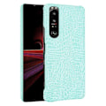 Miniatyrbillede 1 af 2: Croco Etui Sony Xperia 1 Iii - Cyan Blue