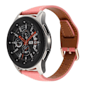 Miniatyrbild 4 av 5: 20 mm Universal klockarmband i äkta läder med litchitextur - Mörkrosa Rosa