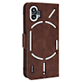 Miniatyrbillede 2 af 2: Stilfuldt Læder Etui med Pung til Nothing Phone (1) - Brun Brown