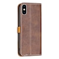 Pikkukuva 2 / 2: BINFEN kaksivärinen nahkakotelo iPhone Xs Max - Kahvi Brown