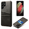 Miniatyrbillede 1 af 2: Dual Card Samsung Galaxy S22 Ultra cover - Sort Black