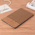 Pikkukuva 2 / 2: Samsung Galaxy Tab A 10.1 (2019) ristikkäistekstuurinen nahkakotelo - Ruskea Brown