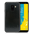 Miniatyrbillede 1 af 2: MOFI Samsung Galaxy J6 (2018) mobiletui i kombimaterialer med læderoverfalde - Sort Black