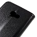 Pikkukuva 2 / 2: Samsung Galaxy A5 (2017) Perhoskukka Nahkakotelo Standillä - Musta Black