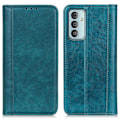 Pikkukuva 1 / 2: Lompakko-style Aitoa Nahkaa Läppäkotelo For Samsung Galaxy M13 4g - Vihreä Green