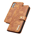Miniatyrbillede 1 af 2: DG.MING Samsung Galaxy S21 Plus 2-i-1 pungetui - Brun Brown