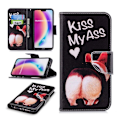 Pikkukuva 1 / 2: Huawei P20 Lite uniikki suojakotelo - Kiss My Ass Multicolor