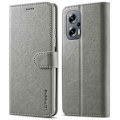 Miniatyrbillede 1 af 2: LC.IMEEKE Xiaomi Redmi Note 11E / 11 Prime 5g / M4 5g Flip Etui - Grå Silver grey