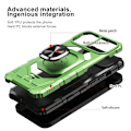 Miniatyrbillede 2 af 2: Bulksourcing iPhone 13 mini 5,4 tommer Kickstand Design Stødsikker luftpude Bumpresistent og fleksibel hybrid telefonetui - Grøn Green
