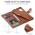 Miniatyrbillede 2 af 2: LC.IMEEKE Samsung Galaxy A13 4G flip etui - Sort Black