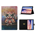 Pikkukuva 1 / 2: Huawei MediaPad T3 10 viileä kuvio nahkainen läppäkotelo - Pöllö Multicolor