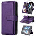 Miniatyrbild 1 av 6: Samsung Galaxy Z Fold4 fodral med 10 fickor - Lila Lila