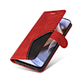 Miniatyrbillede 2 af 2: Tekstureret Læder Etui med Strop TilMotorola Moto G41 / G31 - Rød Red