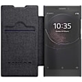 Miniatyrbild 2 av 2: NILLKIN Sony Xperia L2 mobilfodral konstläder plast korthållare - Svart Svart