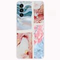 Miniatyrbillede 1 af 2: Marble Samsung Galaxy A13 5G Etui - Bølget Marmor Tile Multicolor