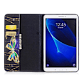 Pikkukuva 2 / 2: Samsung Galaxy Tab A 10.1 (2016) uniikki nahkakotelo - Kaunis perhonen Multicolor