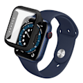 Pikkukuva 1 / 2: IMAK Apple Watch SE 2022 (44mm) suojus karkaistulla lasilla - Musta Black