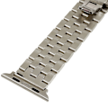 Miniatyrbillede 2 af 2: Apple Watch Series 8 (45 mm) / Watch Ultra 5-perle urrem i rustfrit stål - Sølv Silver grey