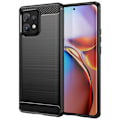 Miniatyrbild 1 av 2: Carbon Flex Fodral Motorola Moto X40 / X40 Pro / Edge Plus (2023) - Svart Svart