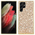 Miniatyrbillede 1 af 2: Glitter Samsung Galaxy S22 Ultra cover - Guld Gold