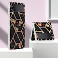 Miniatyrbillede 2 af 2: Marble Samsung Galaxy Z Flip4 Etui - Sorte Blomster Black