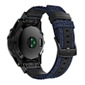 Miniatyrbild 1 av 2: Garmin Fenix 5X / Fenix 5X Plus / Fenix 3 / Fenix 3 HR klockband av äkta läder - Blå Blå