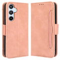 Miniatyrbillede 1 af 2: Stilfuldt Læder Etui med Pung til Samsung Galaxy A54 - Lyserød Pink