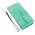 Miniatyrbillede 2 af 2: Samsung Galaxy J5 (2017) Beskyttende læder etui med tryk - Turkis Green